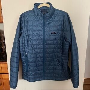 Patagonia Women’s Nano Puff Jacket – Size L (Lagom Blue)